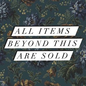 ••All items beyond this point are sold••